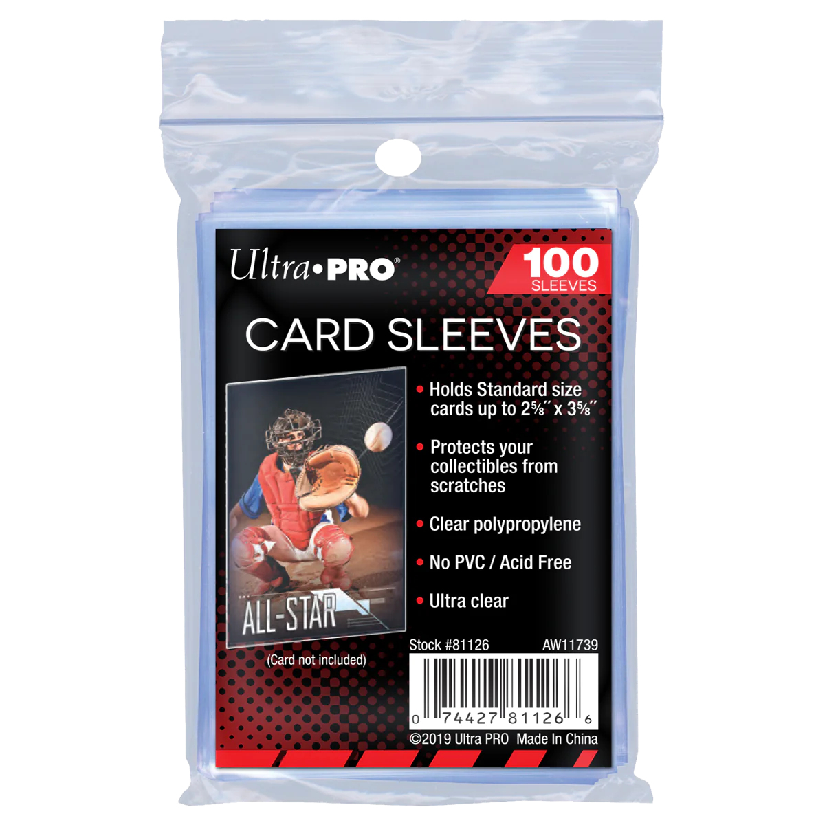 UltraPro Card Sleeves (100 sleeves)