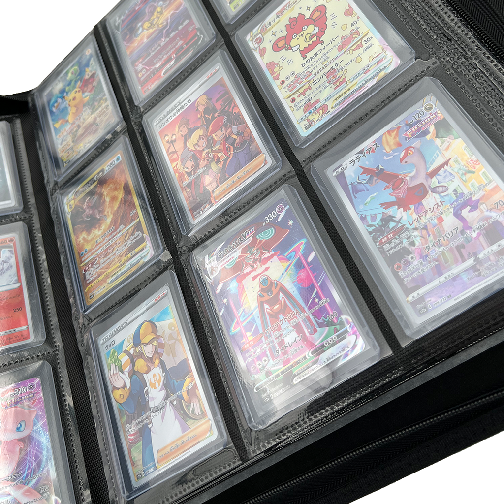 Premium Toploader Binder 216 Cards - Groen